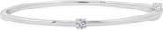 Crislu Brilliant Cubic Zirconia Bangle Bracelet