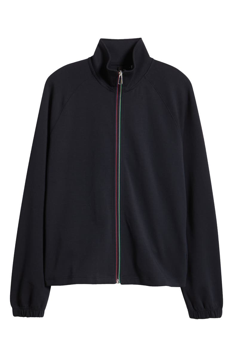 PS Paul Smith Zip Front Mock Neck Sweatshirt, Alternate, color, Very Dark Navy