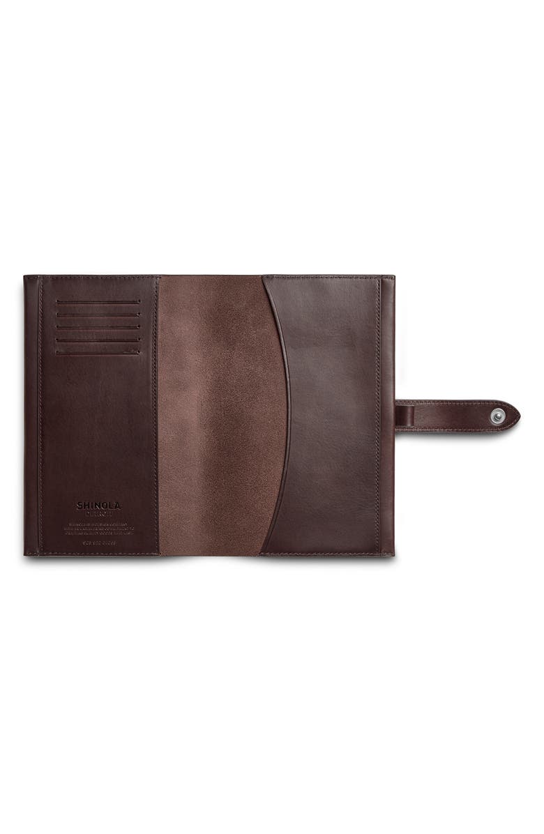 Shinola Snap Vachetta Leather Journal Cover, Alternate, color, 