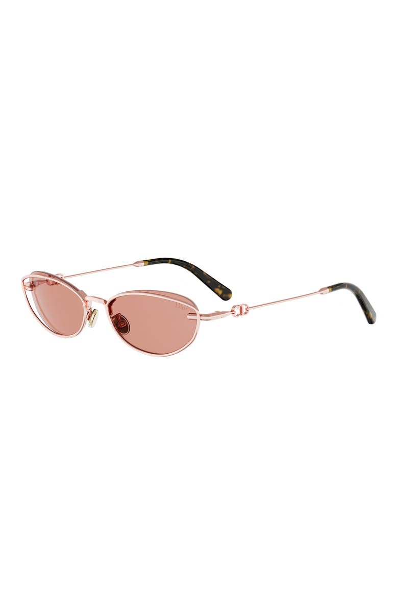 Petit CD B1U Cat Eye Sunglasses, Alternate, color, MATTE ROSE GOLD / BORDEAUX