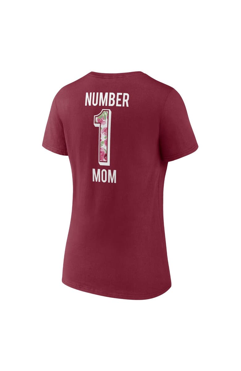 FANATICS Women's Fanatics Branded Burgundy Washington Commanders Team Mother's Day V-Neck T-Shirt, Alternate, color, Burgundy