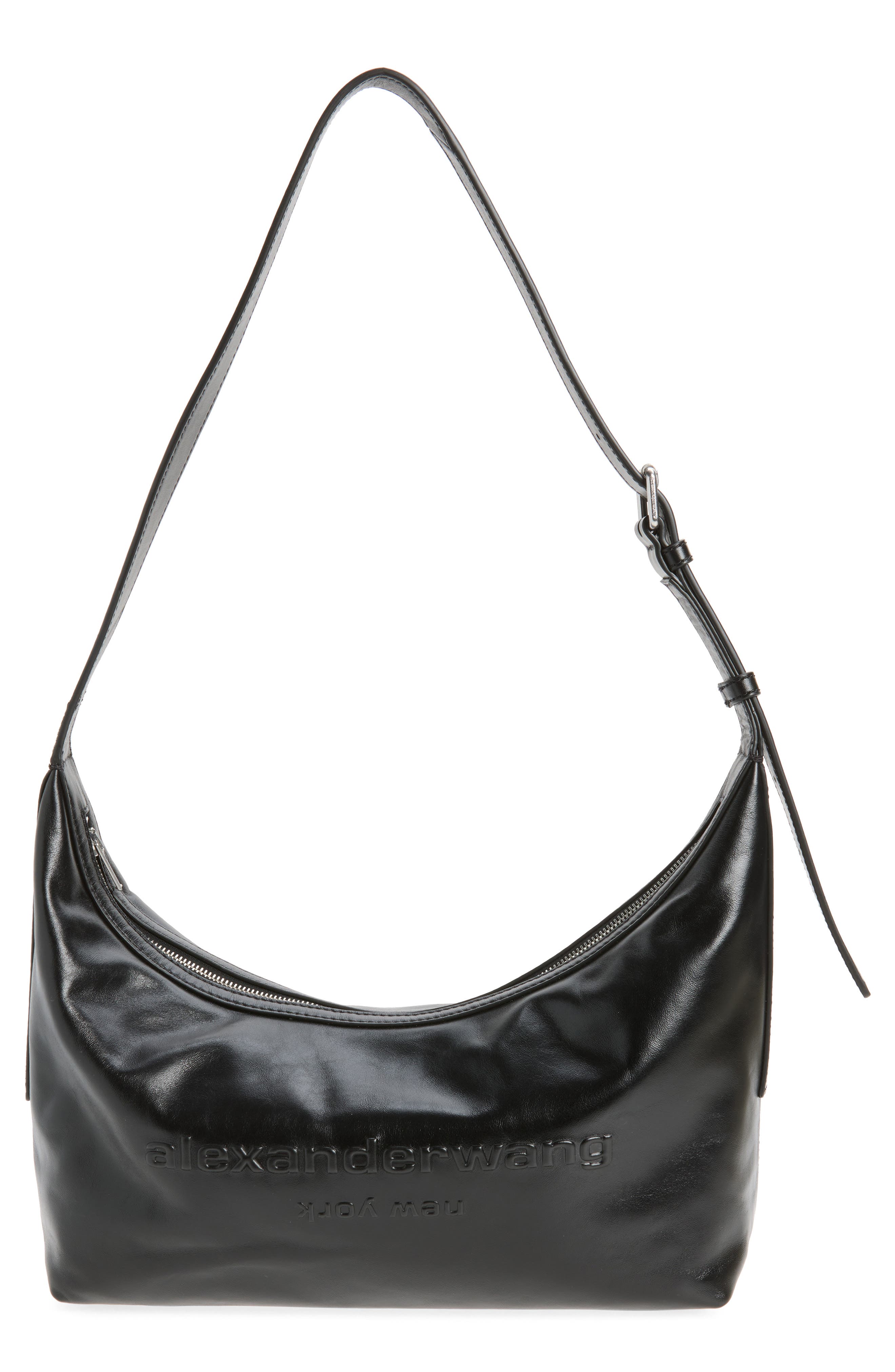 Alexander Wang Punch Sling Crossbody Bag, Main, color, Black