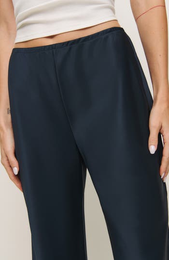 Gale Satin Pull-On Pants