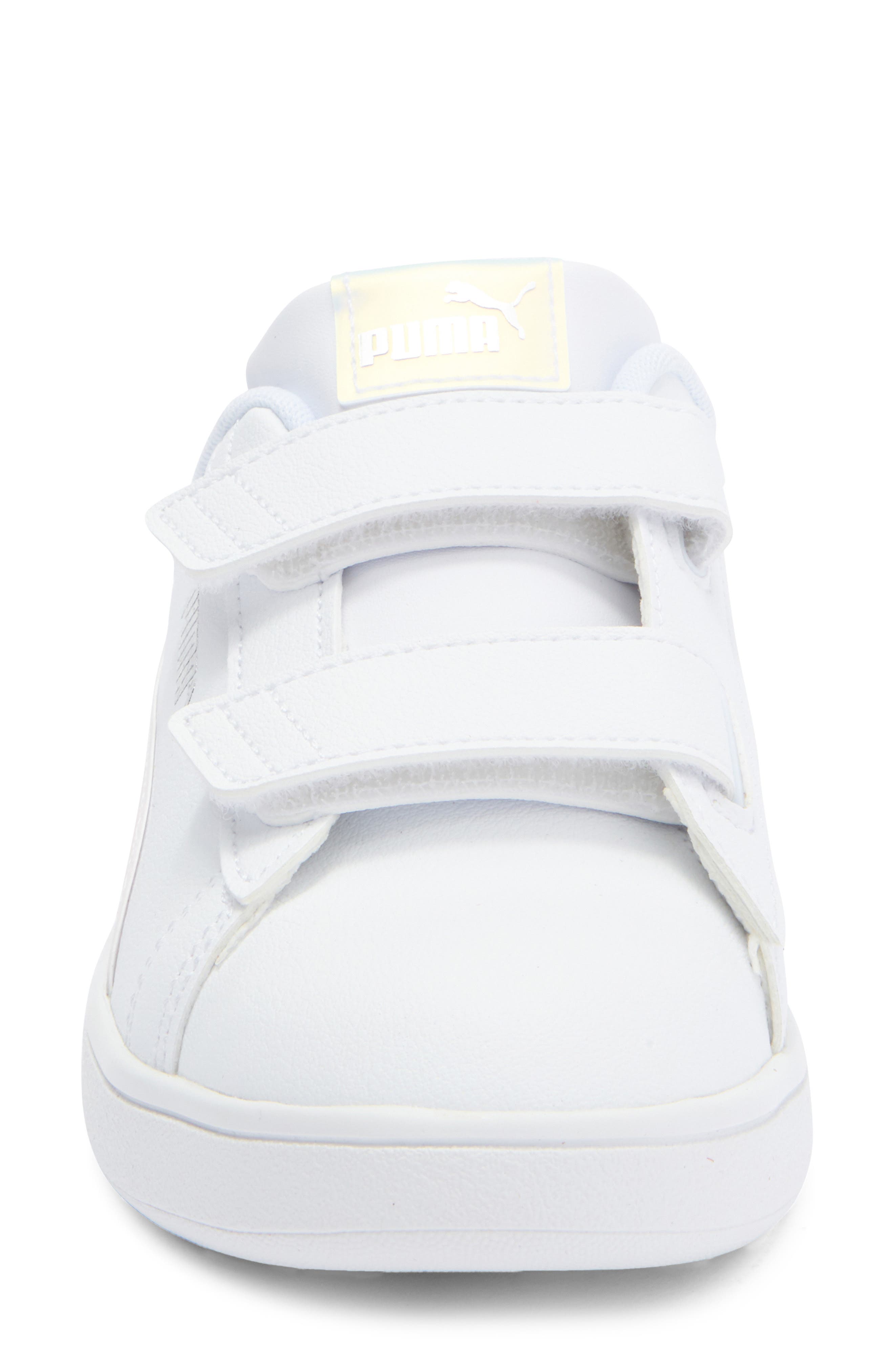 PUMA Kids' Smash 3.0 Holo 2.0 V Sneaker, Alternate, color, White