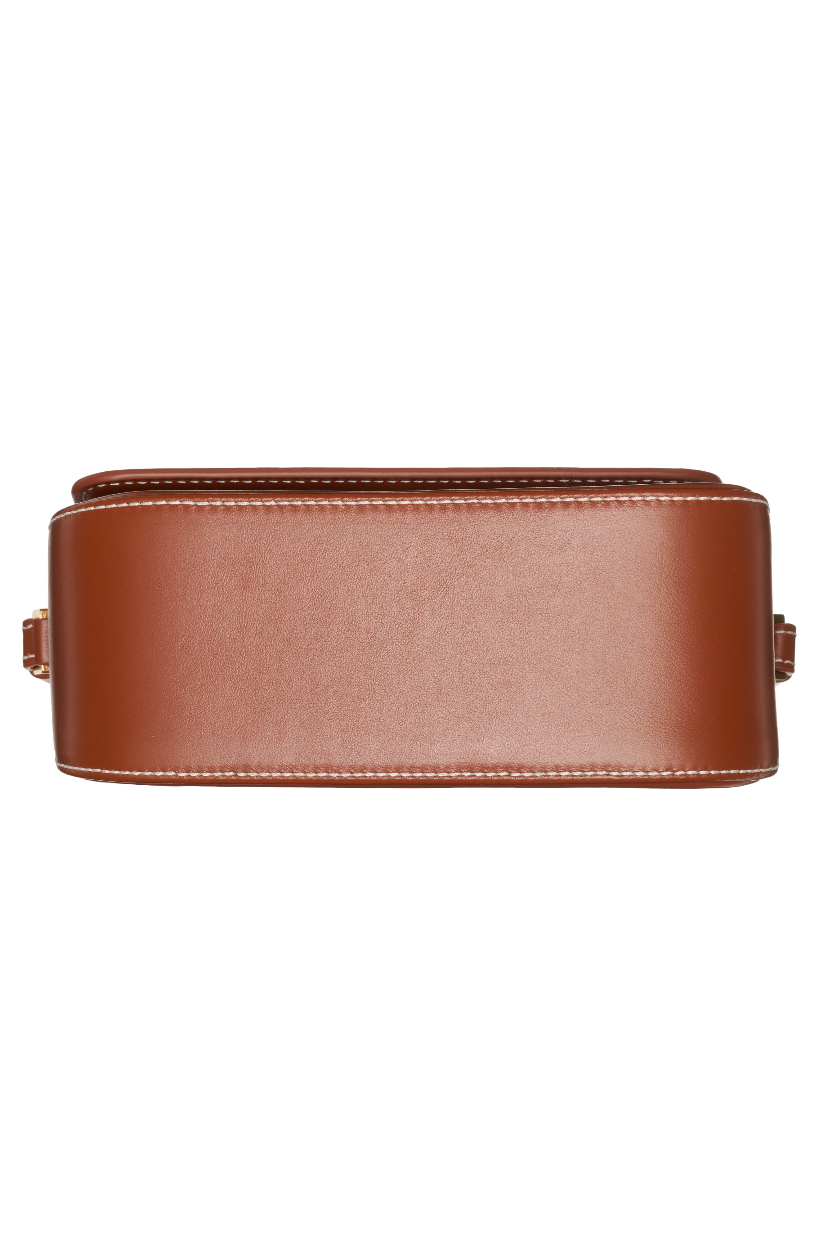 Palm Angels Crash Logo Leather Crossbody Bag, Alternate, color, 