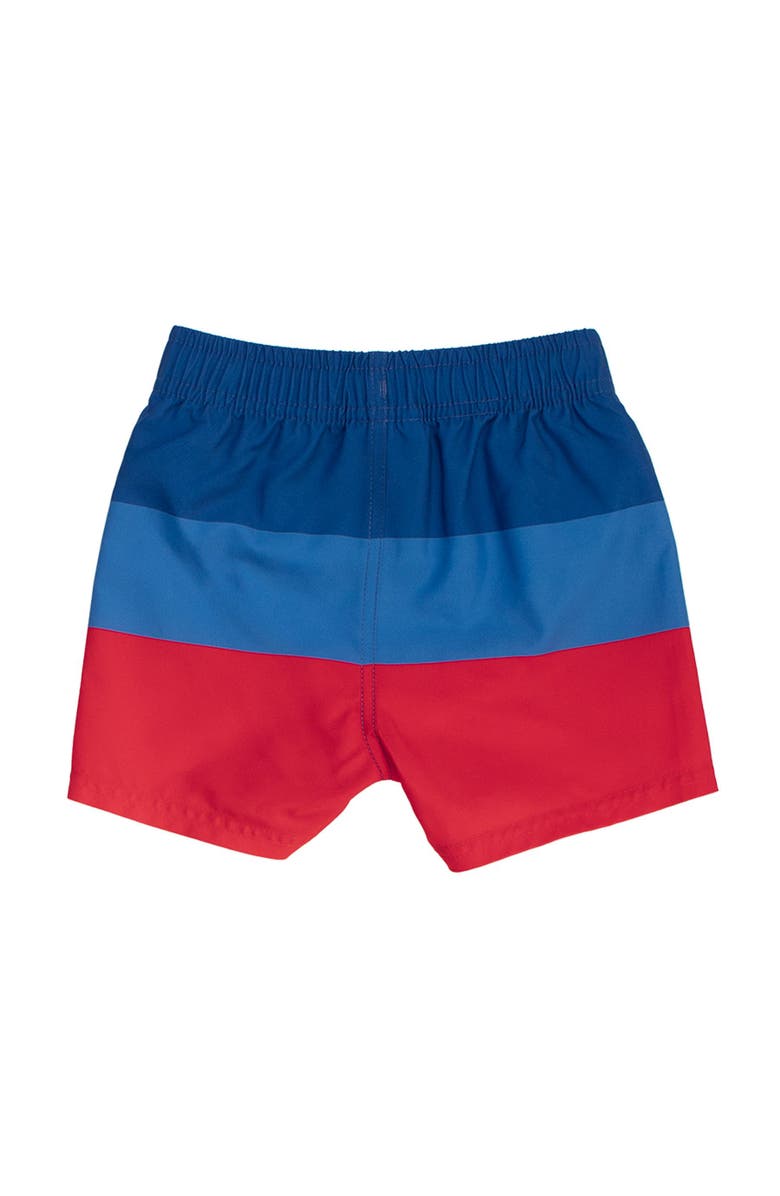 RuggedButts Toddler UPF50+ Americana Swim Trunks, Alternate, color, 