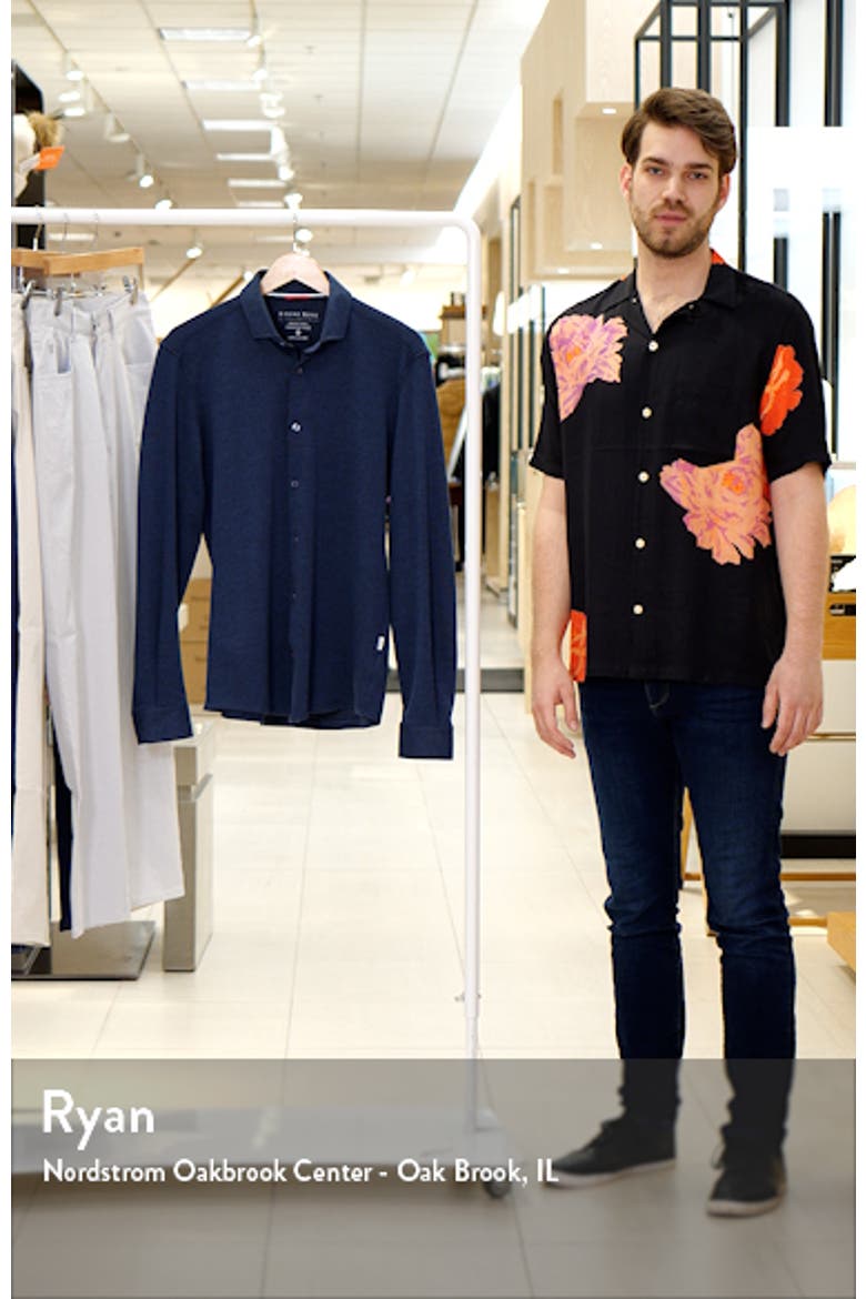 Solid Performance Piqué Button-Up Shirt video
