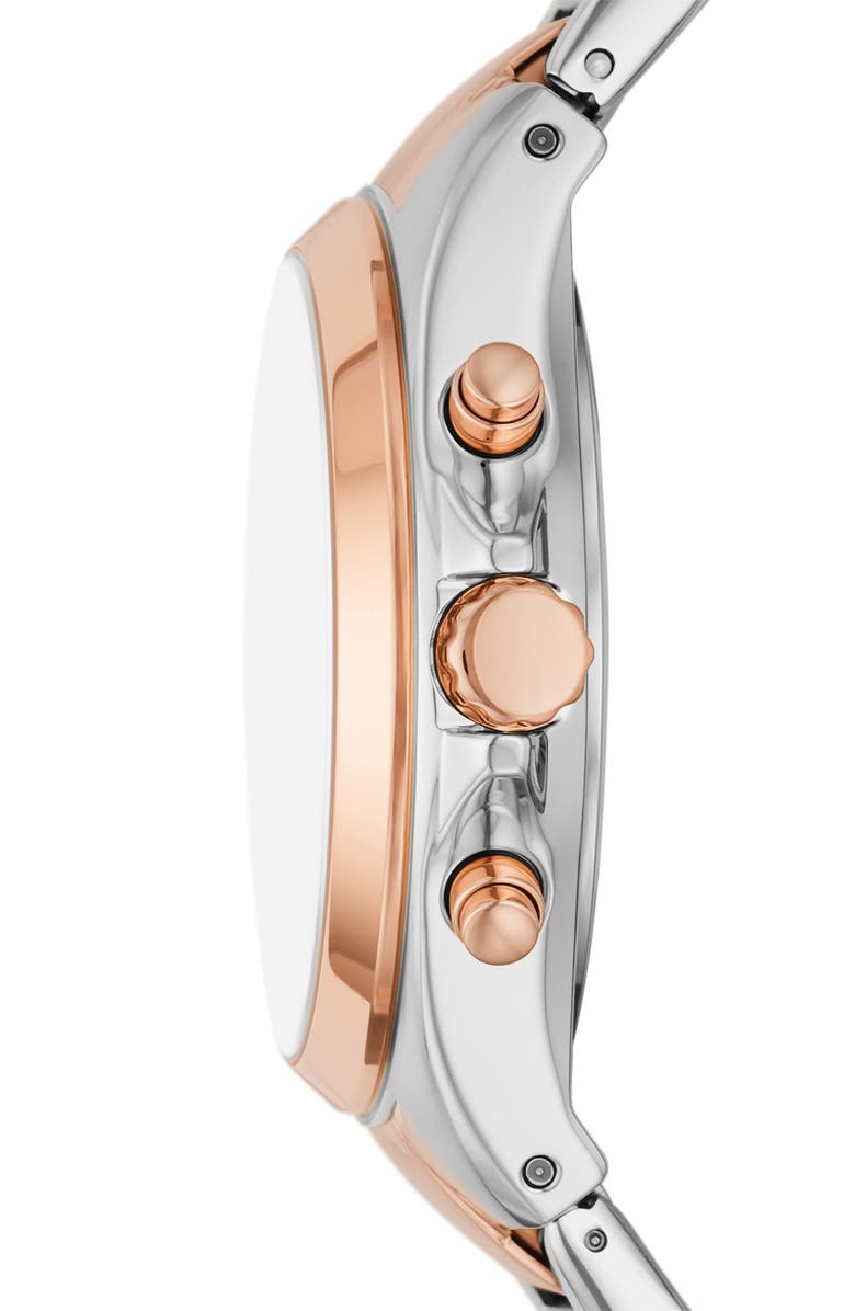Fossil Modern Courier Chronograph Two-Tone Bracelet Watch, 36mm, Alternate, color,