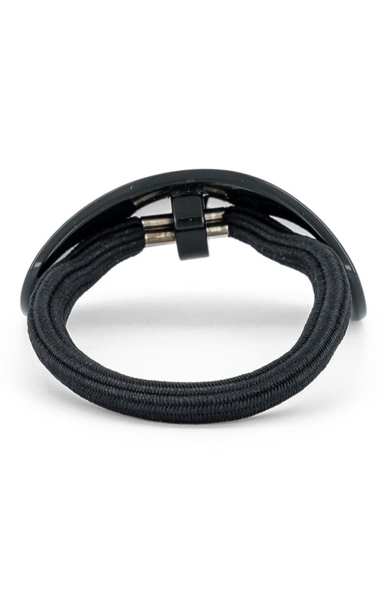 Alexandre de Paris La Fayette Acetate Hair Tie, Alternate, color, Beige