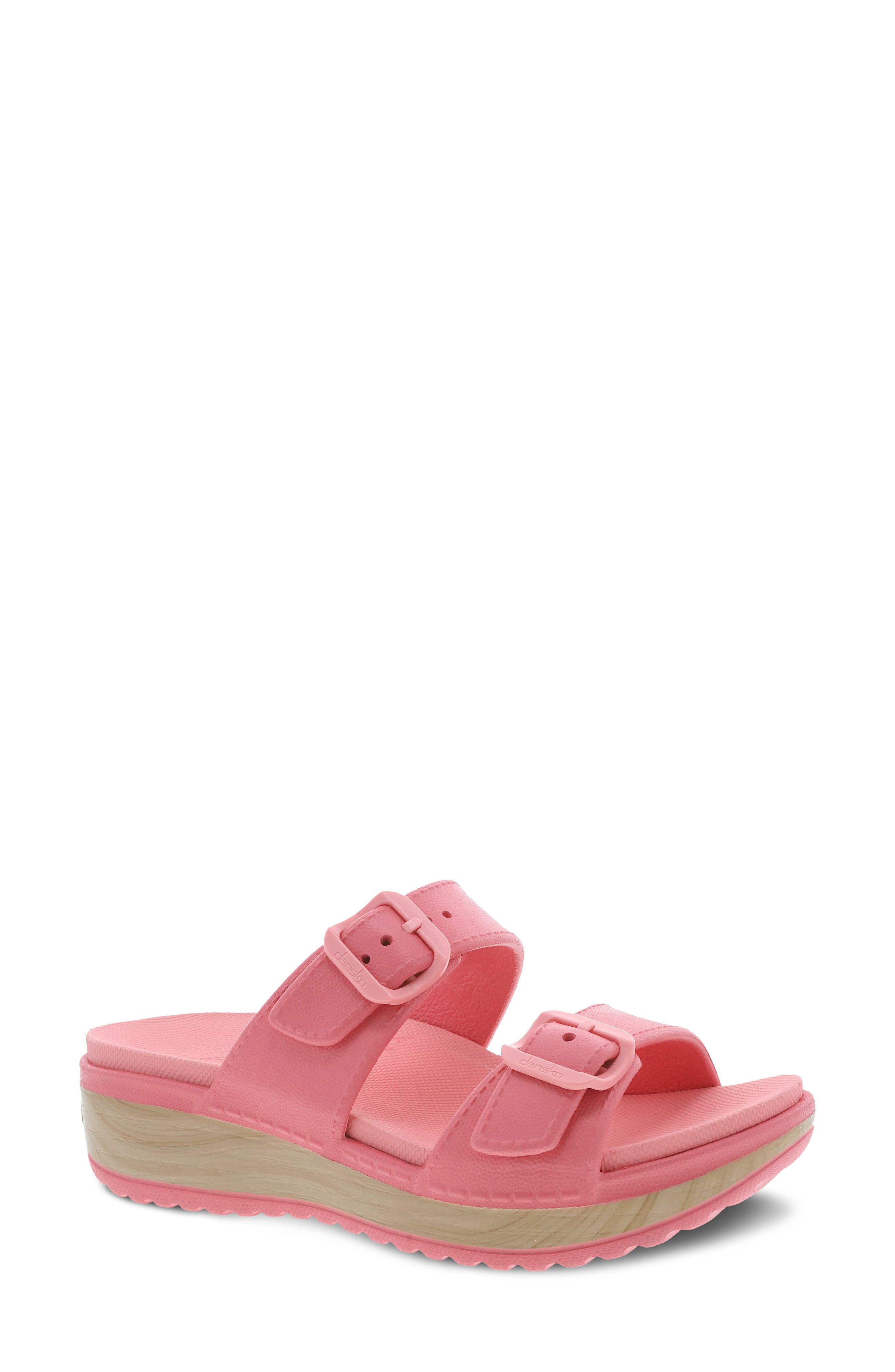 Kandi Slide Sandal, Main, color, CORAL MOLDED