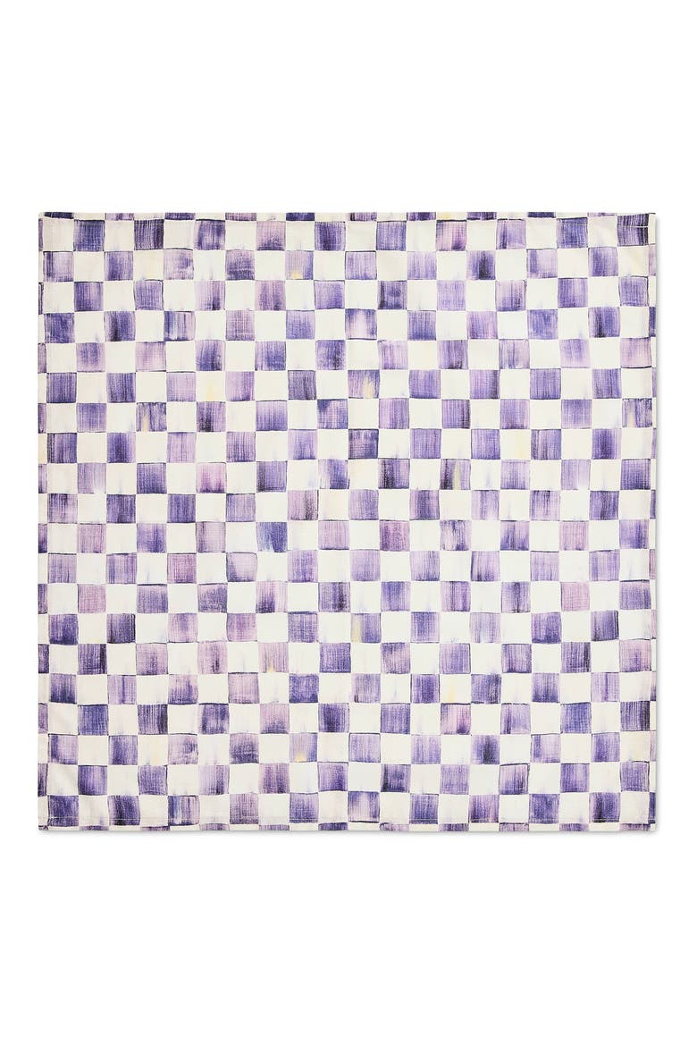 Violet Check Napkin, Alternate, color, VIOLET
