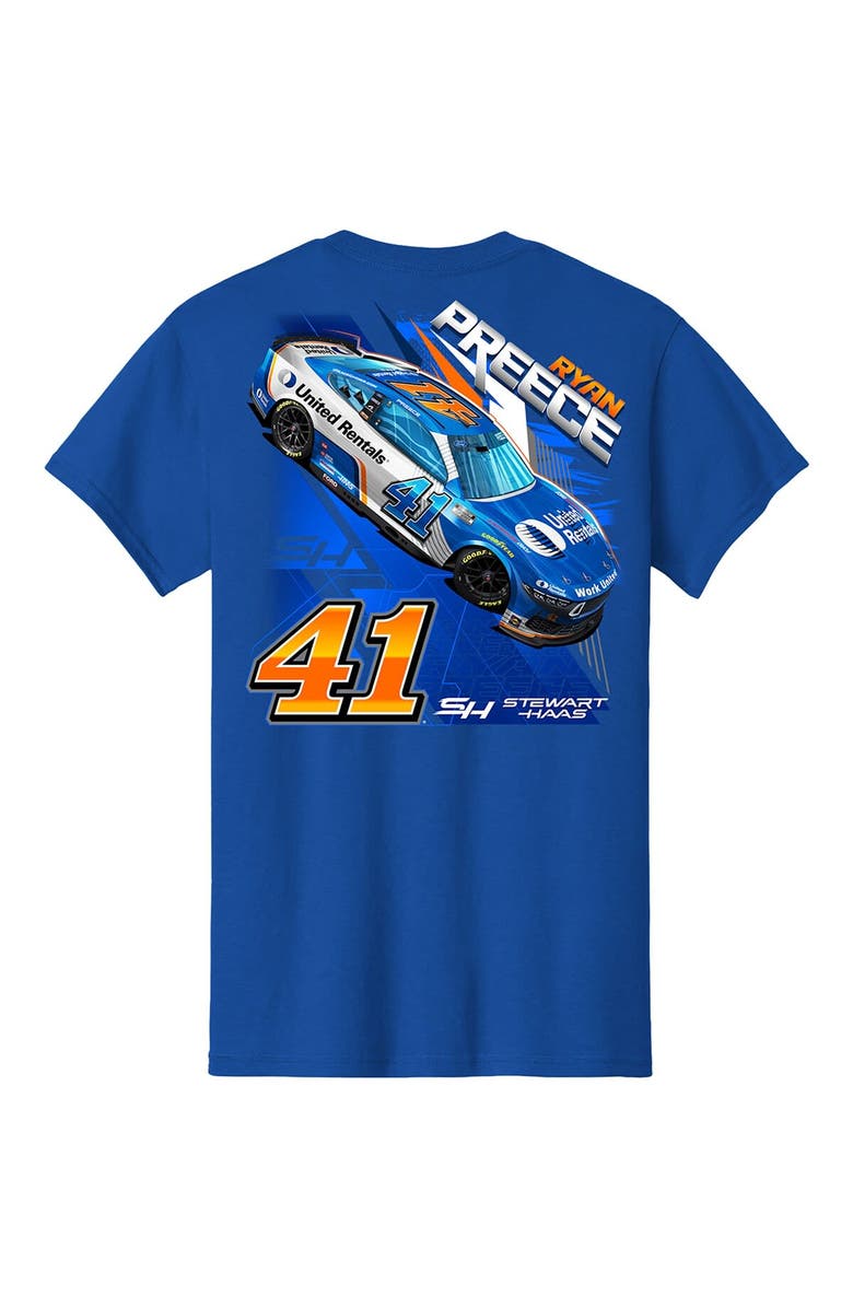 STEWART-HAAS RACING Men's Stewart-Haas Racing Team Collection  Royal Ryan Preece United Rentals Car T-Shirt, Alternate, color, Royal