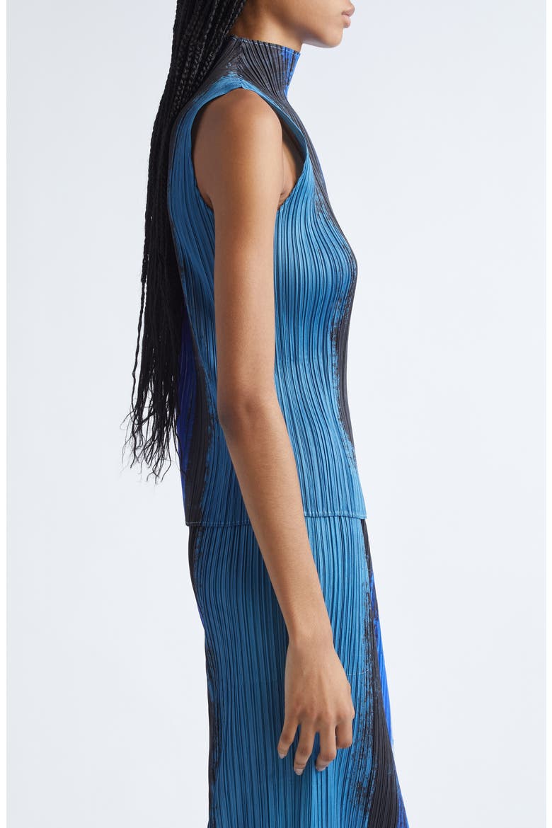Jump Print Pleated Sleeveless Top (Women) | Nordstrom