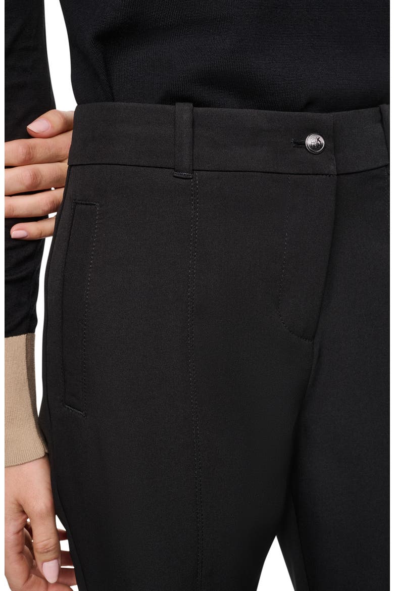 Seamed Stretch Pants, Alternate, color, BLACK
