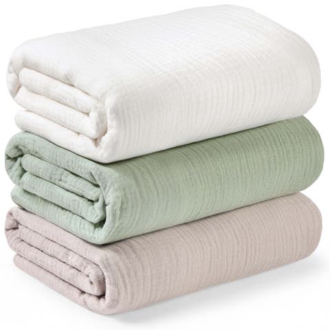3-Pack Lyra Muslin Swaddle Blankets