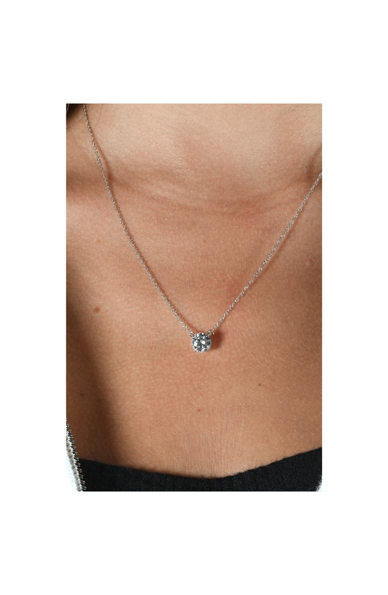 Bliss Diamond Certified 2Ct  Diamond Solitaire Pendant 14k Gold 18" Necklace Lab Grown, Alternate, color, Yellow Gold