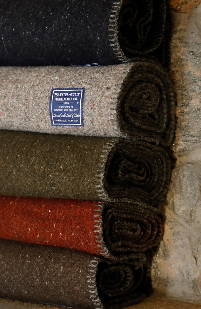 Faribault Woolen Mill Pure & Simple Utility Blanket, Alternate, color,