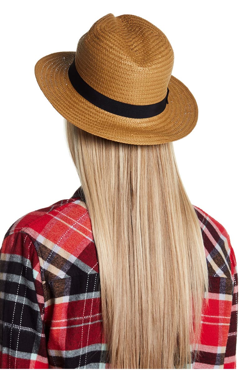 NORDSTROM RACK Flat Weave Panama Hat, Alternate, color,