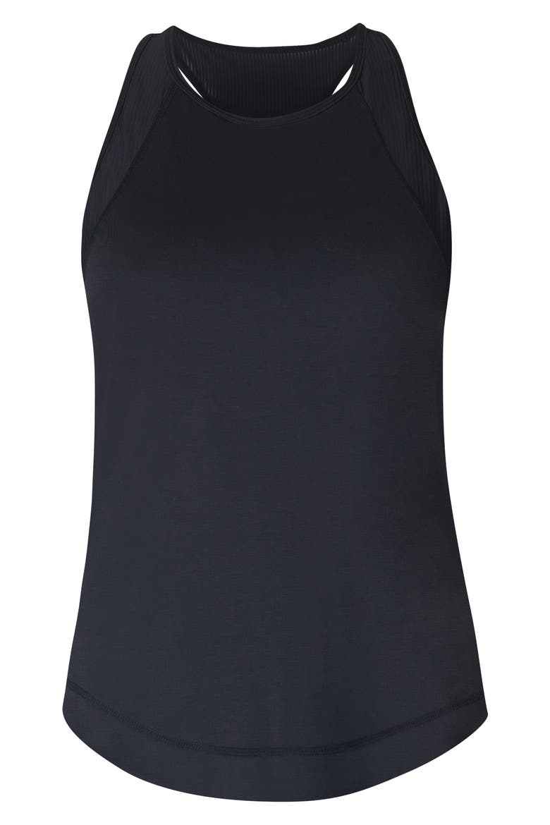 Breathe Easy Run Mesh Tank, Alternate, color, BLACK