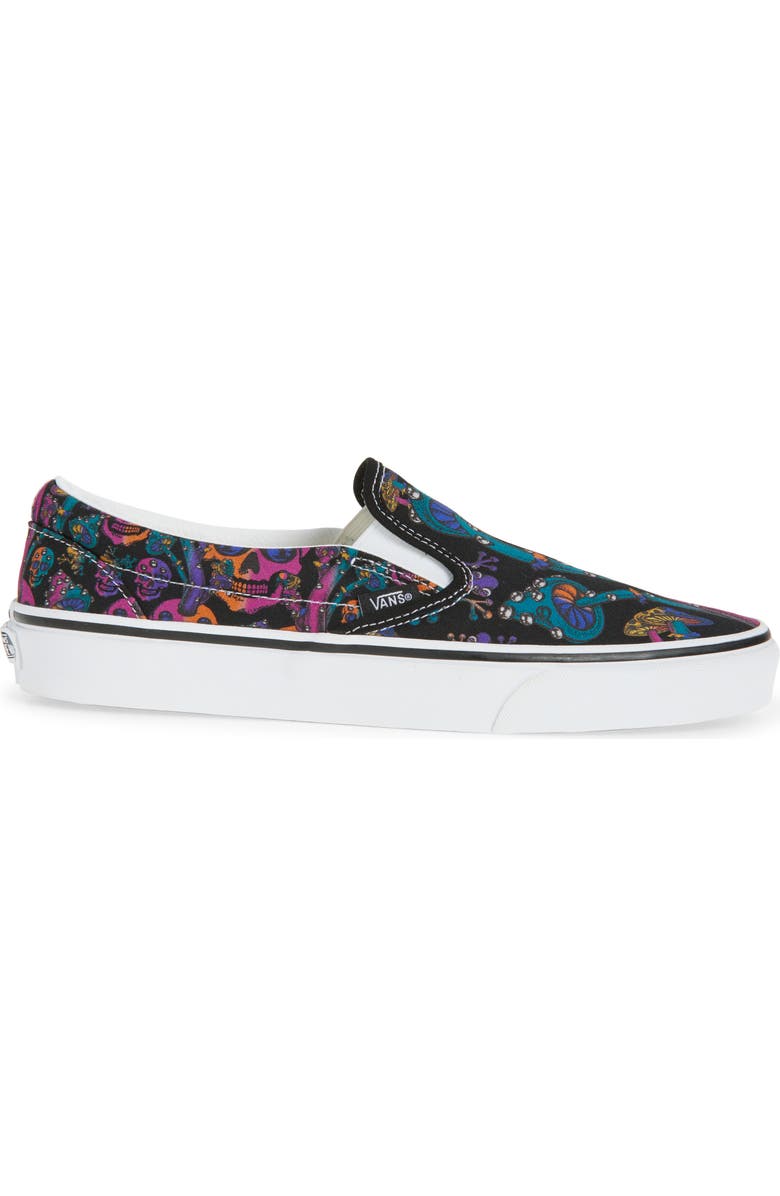 Vans Classic Slip-On, Alternate, color, Black Multi