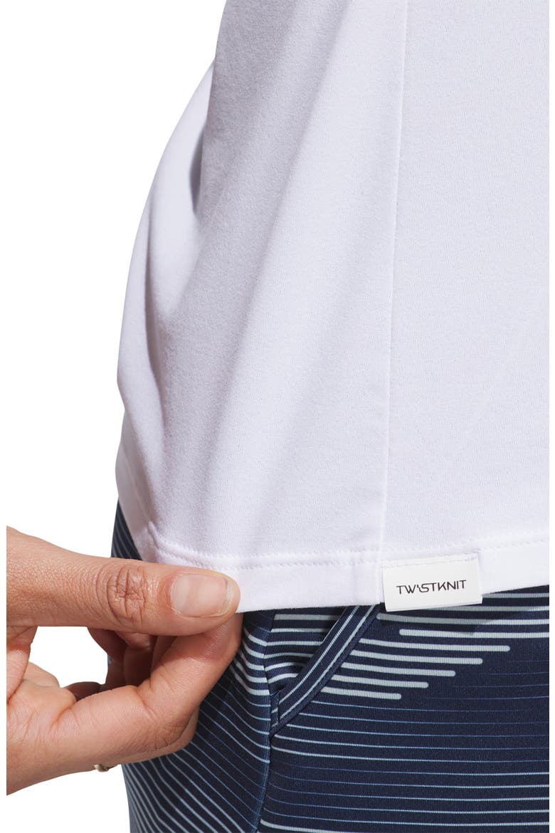 Ultimate365 Tour Twist Knit Polo, Alternate, color, WHITE