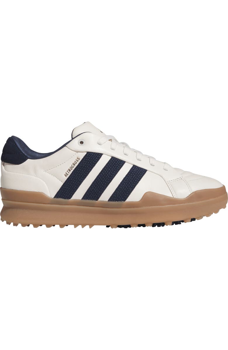 adidas Retrocross Spikeless Golf Shoe, Alternate, color, Chalk White/ Navy/ Gum4