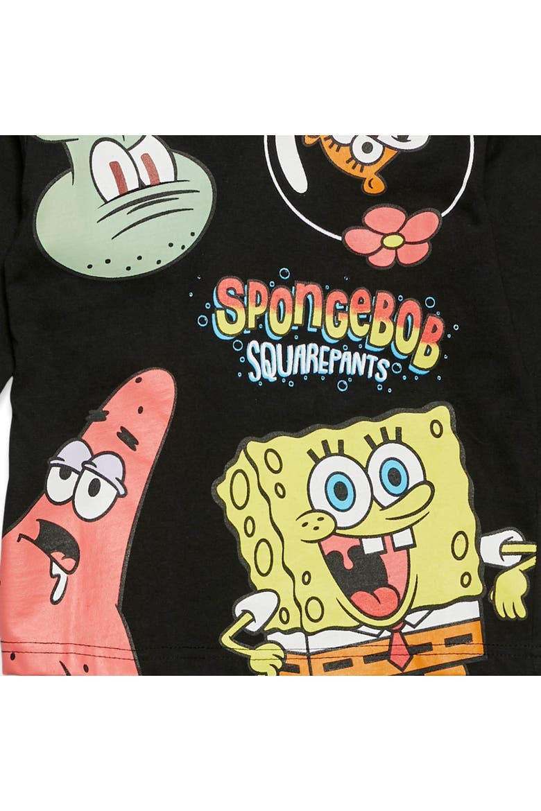 2-Pack Long Sleeve T-Shirts, Alternate, color, SpongeBob Yellow Black
