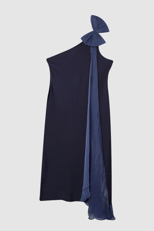 Karen Millen Tassel Sleeve Detail Maxi Dress In Blue