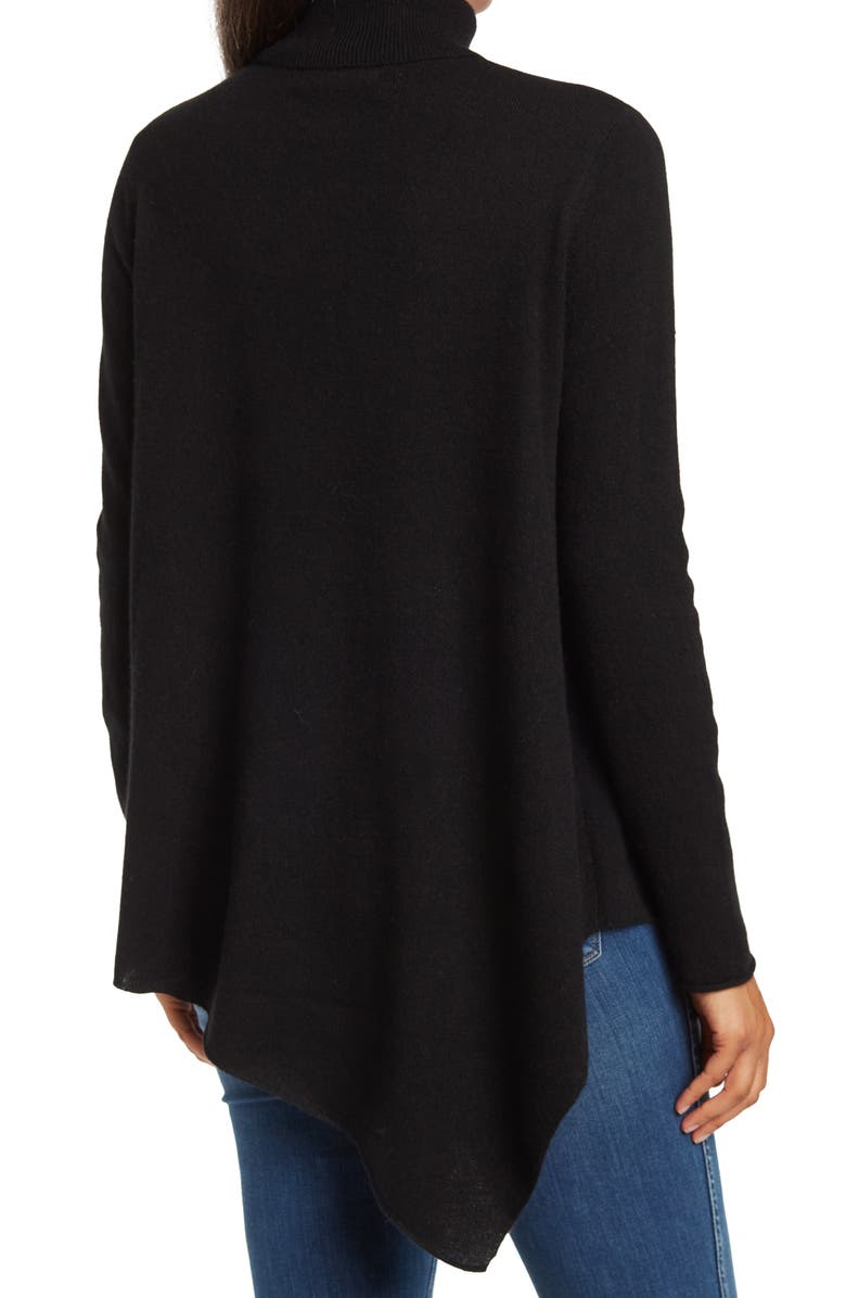 Magaschoni Turtleneck Cashmere Tunic Sweater, Alternate, color, 