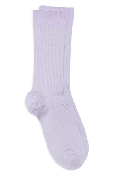 Casual Rib Crew Socks