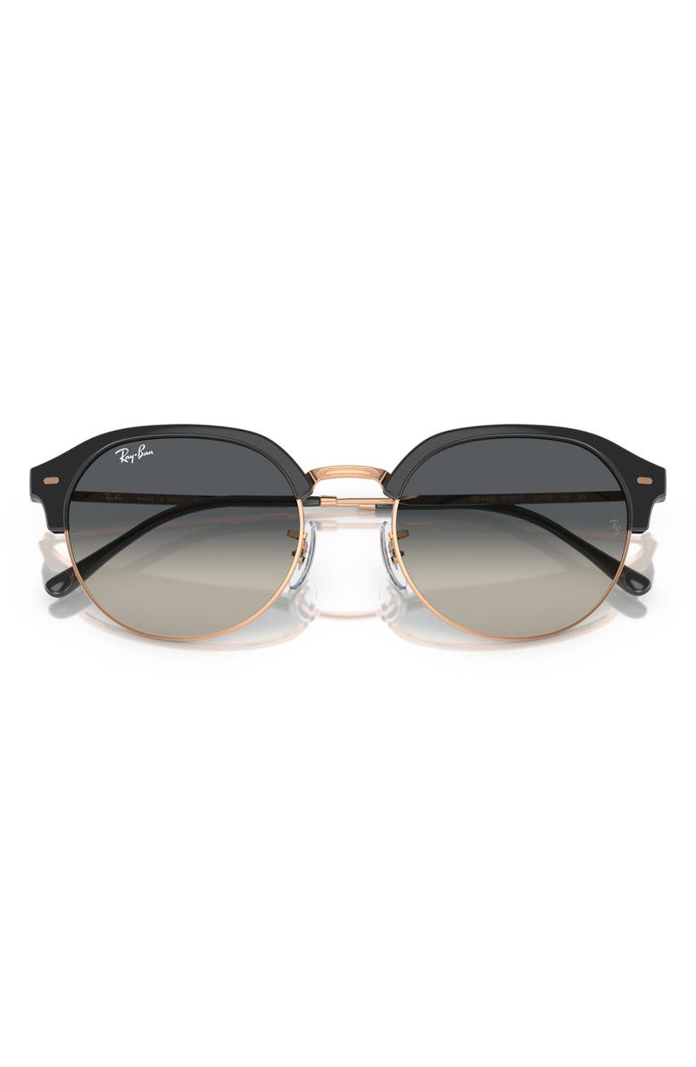 Ray-Ban Clubmaster 53mm Sunglasses, Alternate, color, Grey Flash