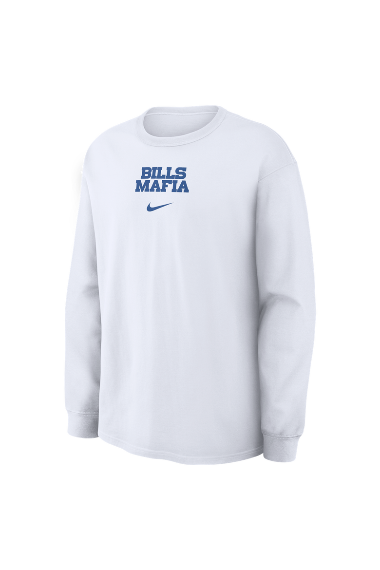 Men's Nike  White Buffalo Bills Rivalries Collection Max90 Long Sleeve T-Shirt, Alternate, color, White