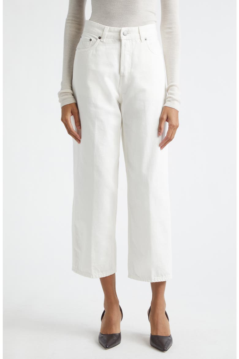 Betty Bull Straight Leg Jeans, Main, color, OFF WHITE