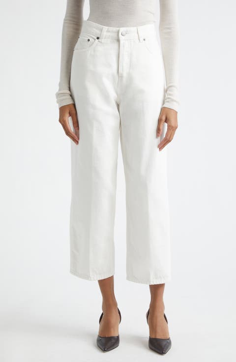 Betty Bull Straight Leg Jeans (Off White)