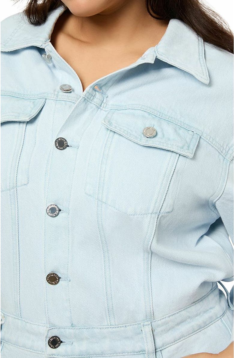 WeWoreWhat Relaxed Denim Jumpsuit, Alternate, color, Super Light