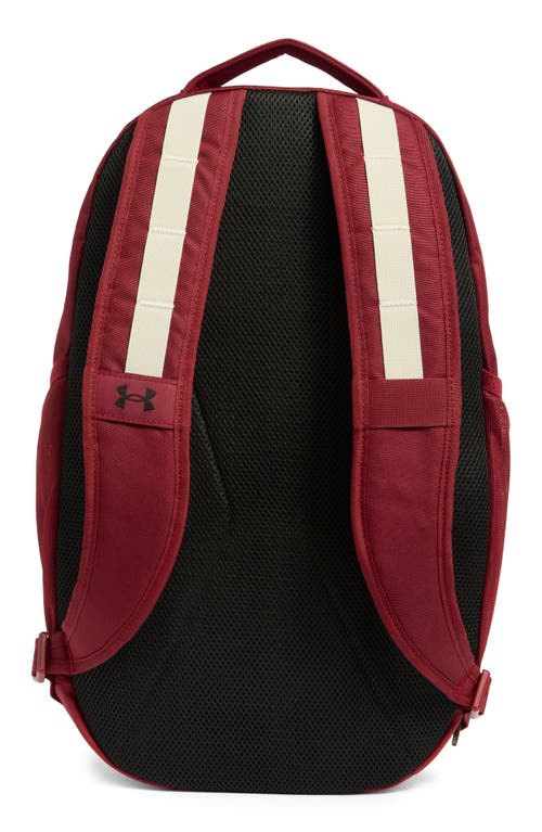 Under Armour Hustle 5.0 Backpack In Red