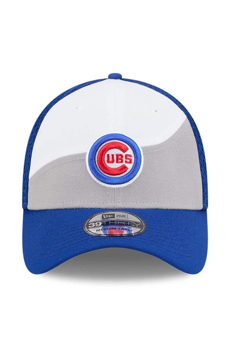 New Era Men's New Era Gray/Blue Chicago Cubs 2025 Spring Training 39THIRTY Flex Hat, Alternate, color,