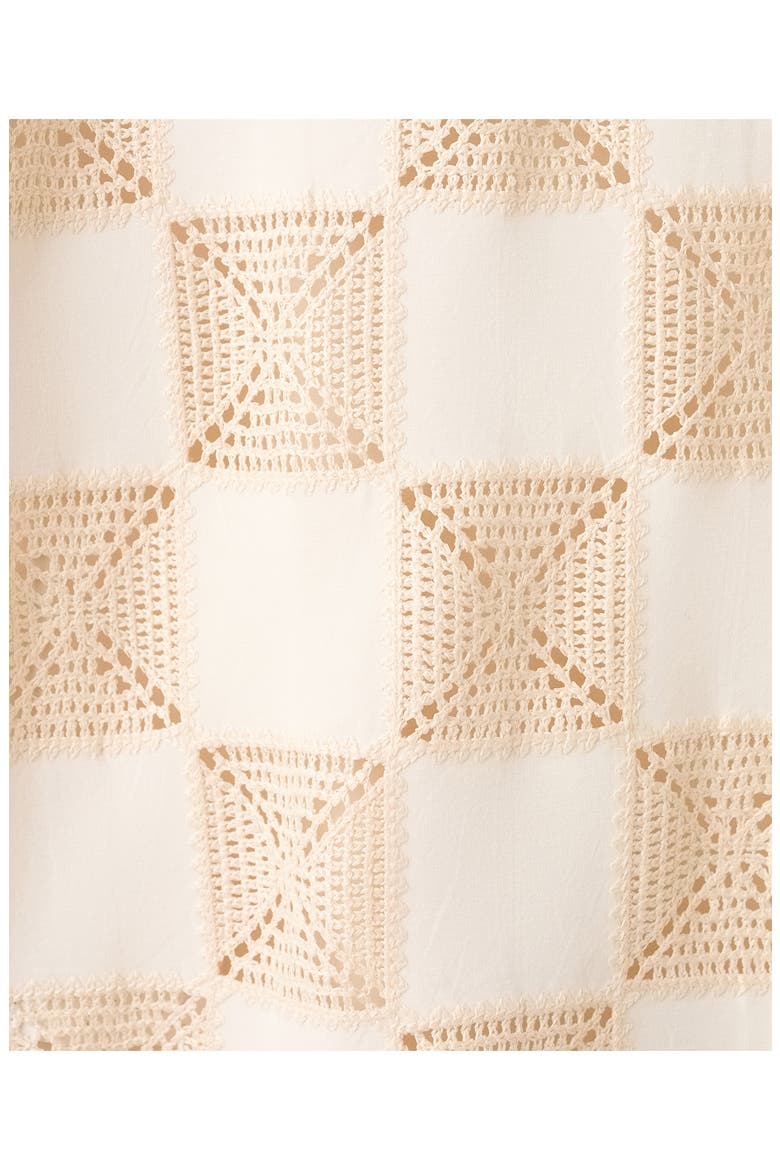 Lace Inset T-Shirt, Alternate, color, OFF WHITE