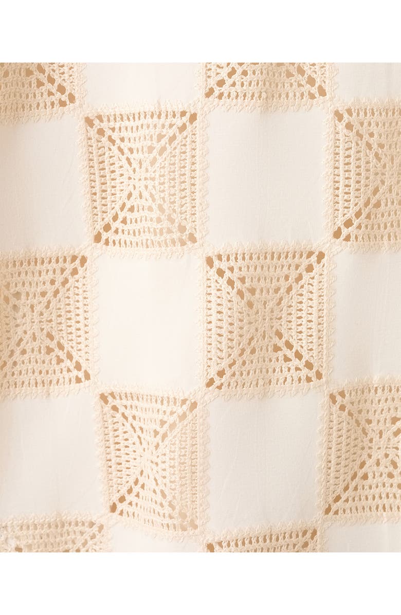 MANGO Lace Inset T-Shirt, Alternate, color, 