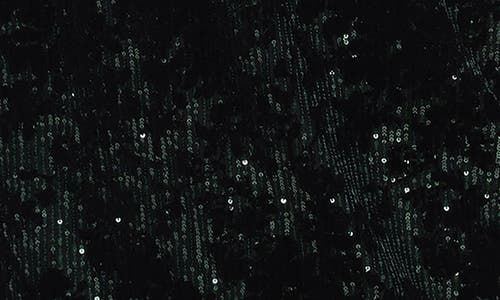 Sl Fashions Chiffon Capelet Sequin Gown In Black