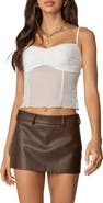 EDIKTED Viv Semisheer Mesh Camisole