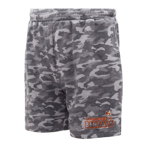 Men's Concepts Sport  Charcoal Cincinnati Bengals Biscayne Camo Shorts
