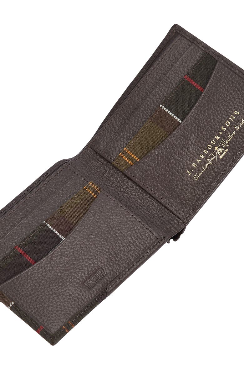 Barbour Tarbert Leather Bifold Wallet, Alternate, color, 