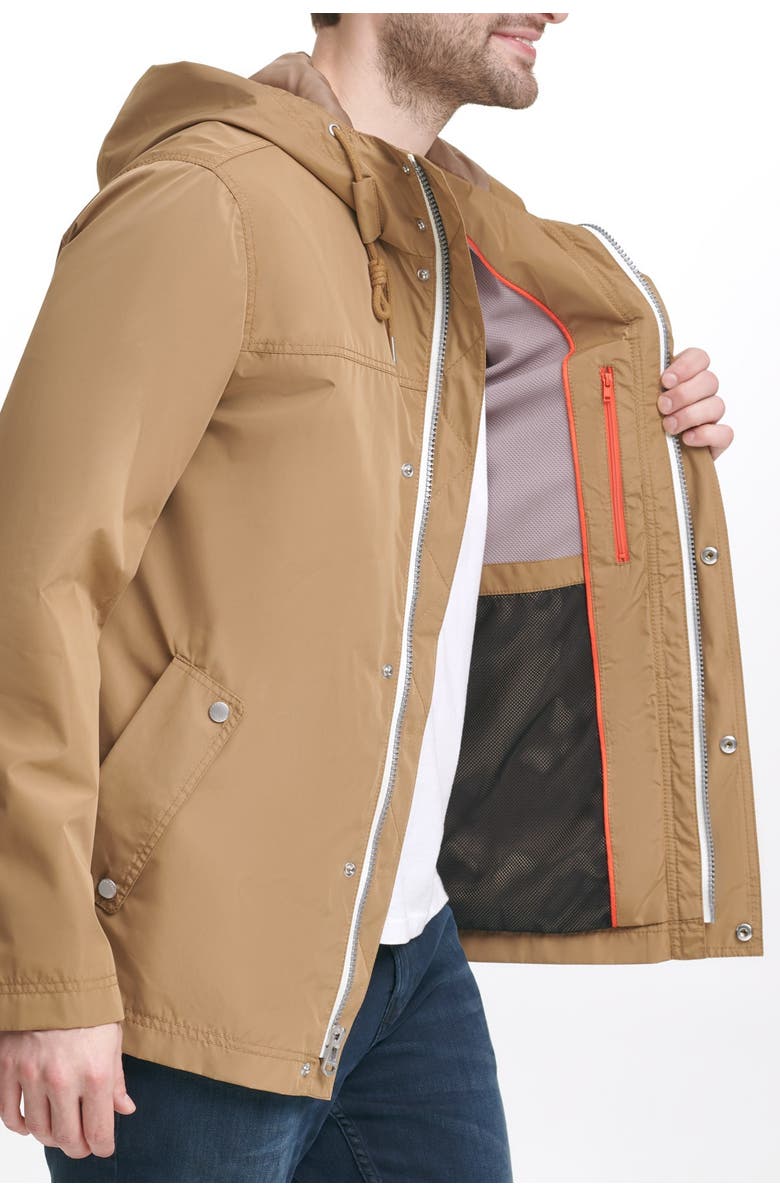 Cole Haan Packable Hooded Rain Jacket, Alternate, color, 