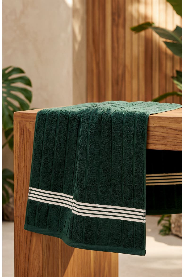 Nautilus 2-Piece Hand Towel Set, Alternate, color, Verdant / Ecru