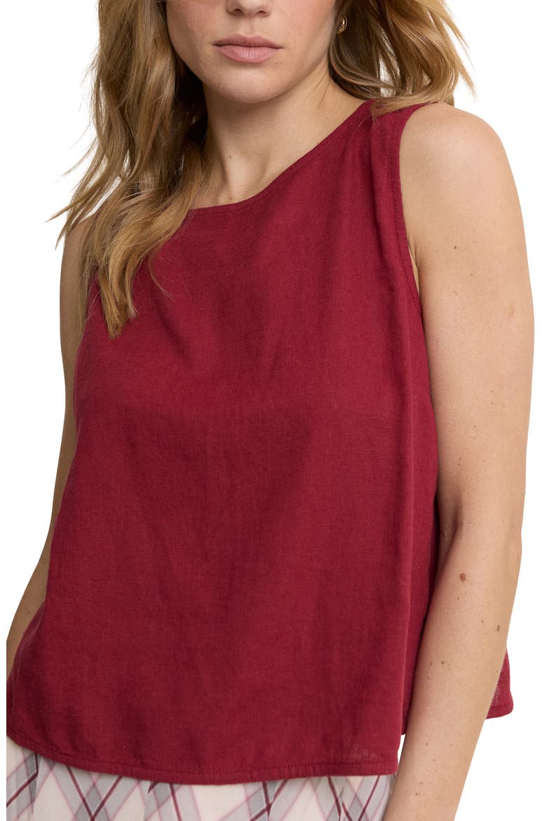 Tulip Back Sleeveless Top, Alternate, color, RED