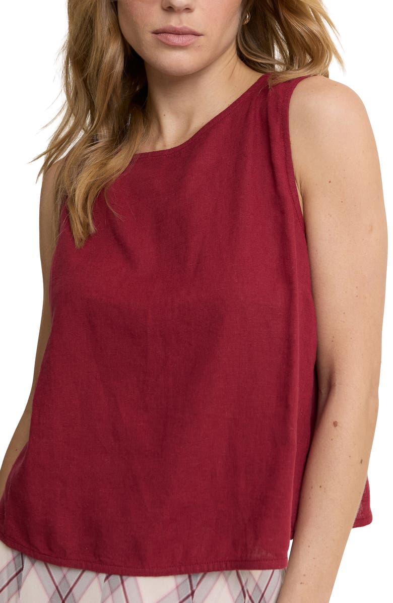Nobody's Child Tulip Back Sleeveless Top, Alternate, color, Red