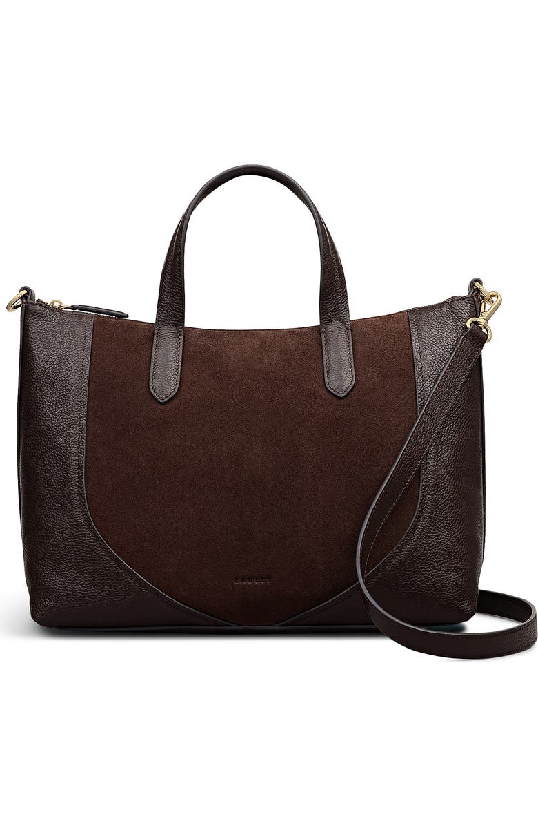 Radley Wood Park Medium Tote Bag, Main, color, Dark Oak