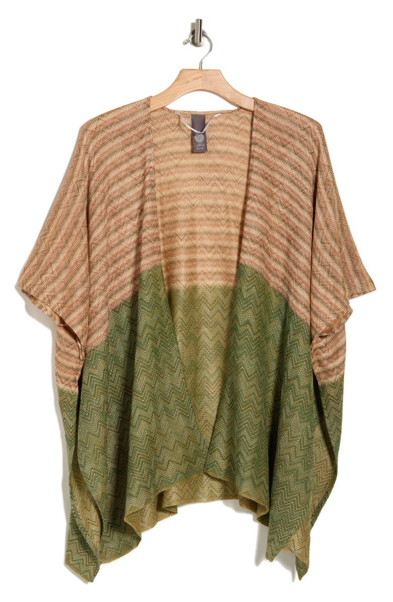 Vince Camuto Colorblock Lurex Topper, Alternate, color, Olive