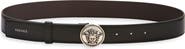 Versace Medusa Medallion Buckle Leather Belt